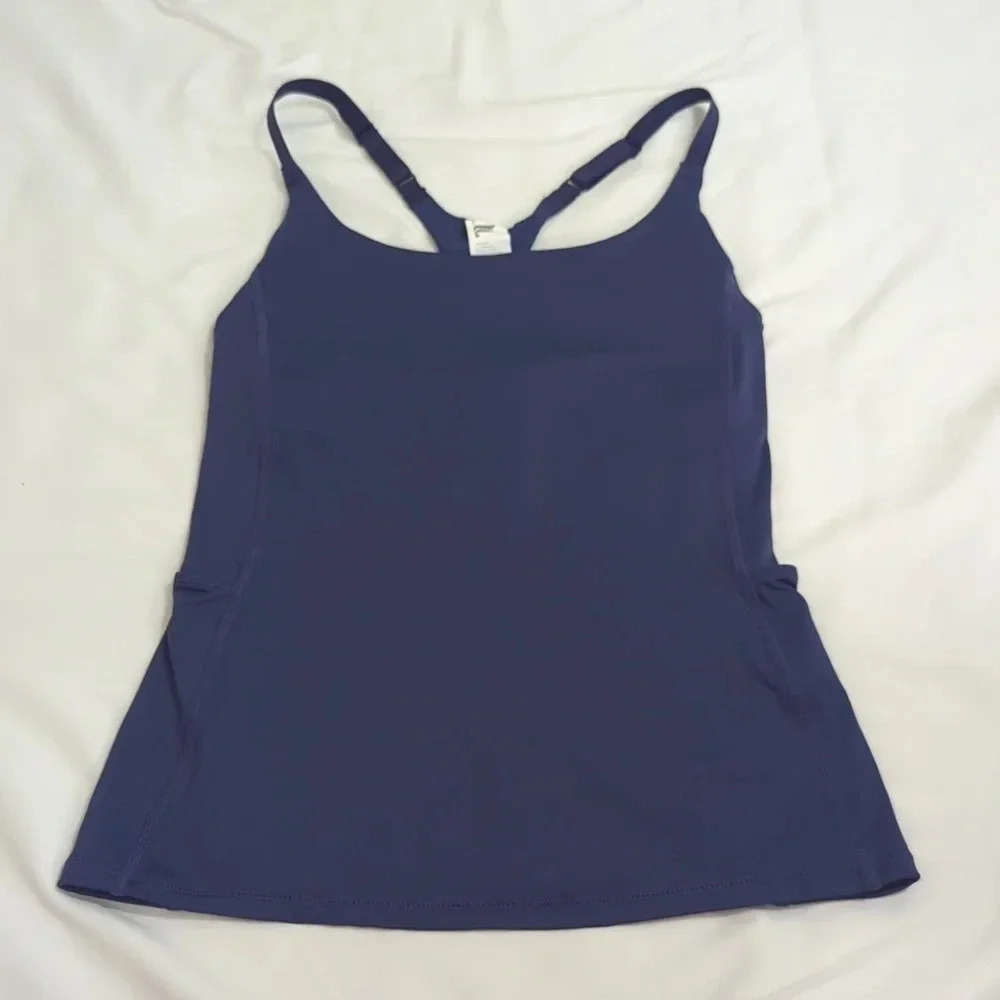 Fabletics On-The-Go Built-In Bra Tank, Color Deep… - image 4